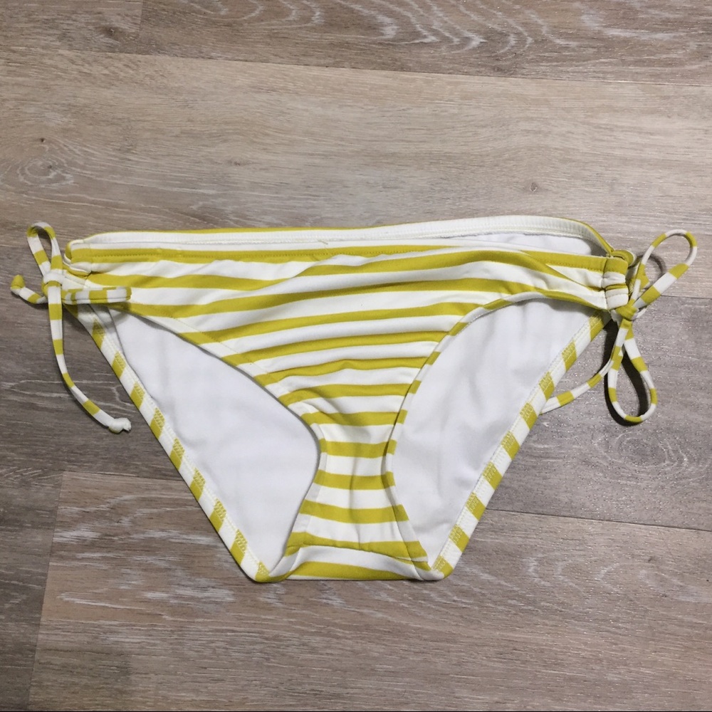 Target Mossimo Yellow Striped Bikini Bottoms